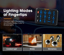 San Hima 12 Gang Bluetooth Switch Panel 12V/24V ON-OFF LED Control For Boat Car