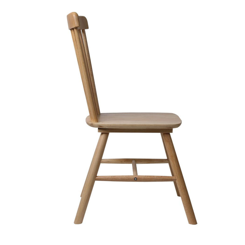 Levede 4x Dining Chairs Kitchen Windsor Chair Natural Wood Cafe Lounge Seat Oak