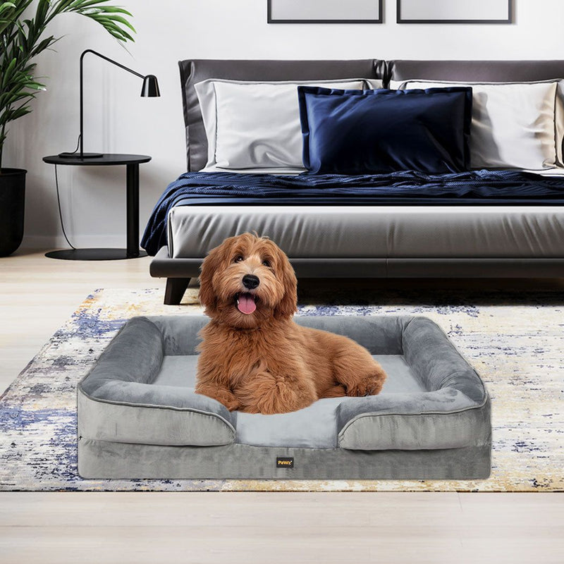 Pawz Memory Foam Pet Sofa Bed Cushion Dog Mat Washable Removable Orthopedic M