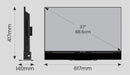 SPHERE S9, 27" TV with SOUNDBAR, SMART Stick & Stand
