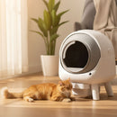 Pawz Cat Litter Box Large Machine Automatic Self Cleaning APP Control White