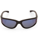 Dirty Dog Banger Satin Black/Grey-Blue Mirror Polarised Men's Sport Sunglasses