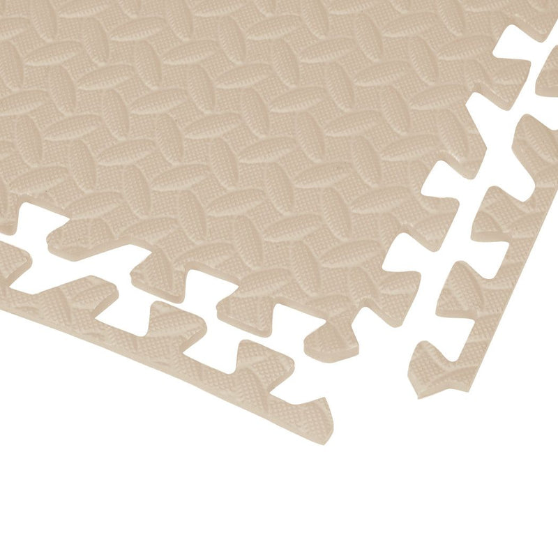 Bopeep EVA Foam Kids Play Mat Floor Kid Crawling Interlocking Home White 60x60