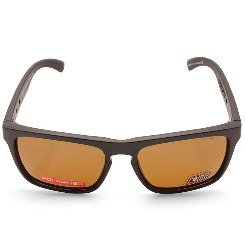 Dirty Dog Monza Satin Satin Black/Brown Unisex Polarised Sunglasses
