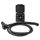 COAST RV External Camper Shower Point | Black with 1.5Mtr Hose