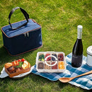 Portable Insulated Picnic Cooler Lunch Box with Table
