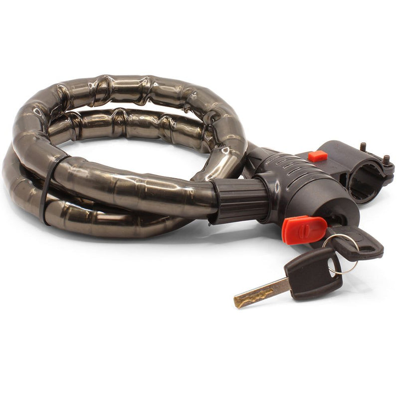 ProSeries Heavy Duty 1000mm x 25mm Jointed Keyed Bike Lock with Bracket