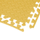 Bopeep EVA Foam Kids Play Mat Floor Kid Crawling Interlocking Home Yellow 60x60
