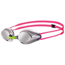 Arena Junior Tracks Mirror Swimming Goggles - Silver/White/Pink (Kids/Childrens)