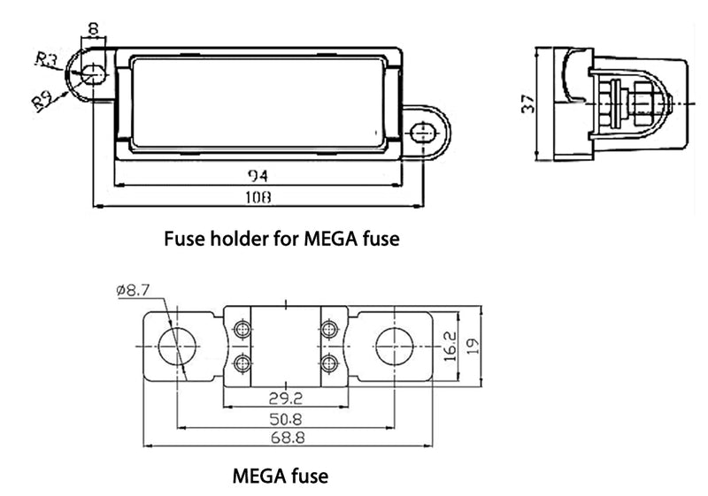 Victron 80A 80V Mega Fuse