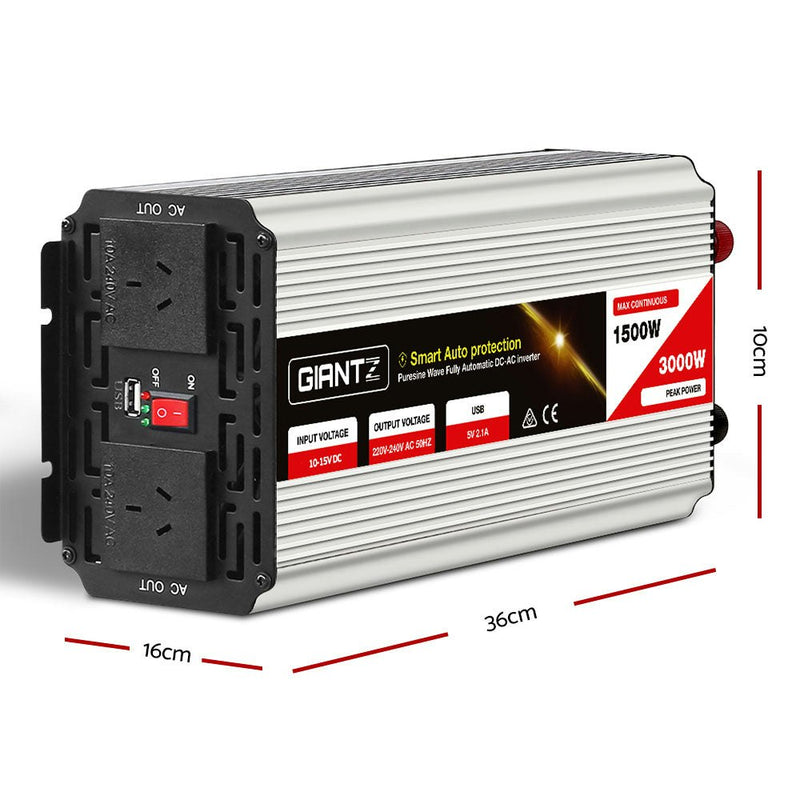 1500W Puresine Wave DC-AC Power Inverter