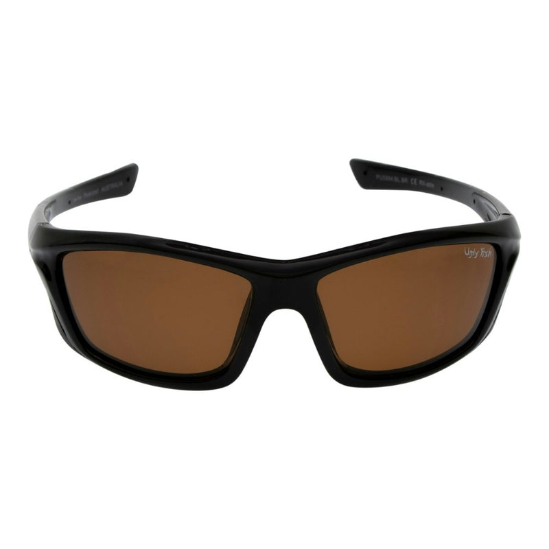 Ugly Fish PU5994 Unbreakable Polarised Black Frame/Brown Lens Wrap Sunglasses