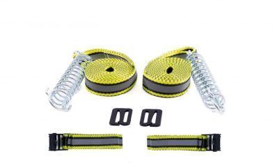 Secura-Pegs® Caravan Awning Tie Down Strap Reflective with G Hooks Tents Camping