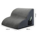 Pawz 2 Step Pet Stairs Dog Ramp for Small Dogs Bed Sofa Foam Non Slip Washable