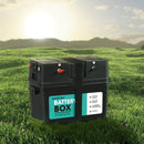 12V 100Ah AGM Battery Outdoor RV Marine 4WD Deep Cycle & W/ Strap Battery Box