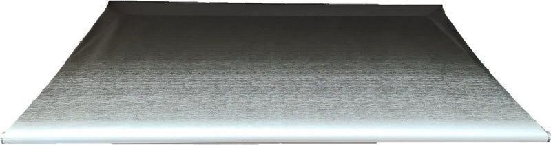 Luxury Awnings Roll out Awning 16x8 ft Grey - Black Hardware Included