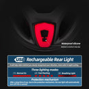 LED Bike Helmet Magnetic Goggles Sun Visor Green