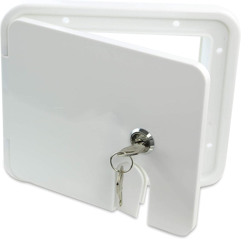 Caravan Utility Door Hatch Rectangle White