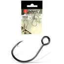 7 Pack of Size 1 VMC 7237CB Super Light Inline Fishing Hooks - Coastal Black