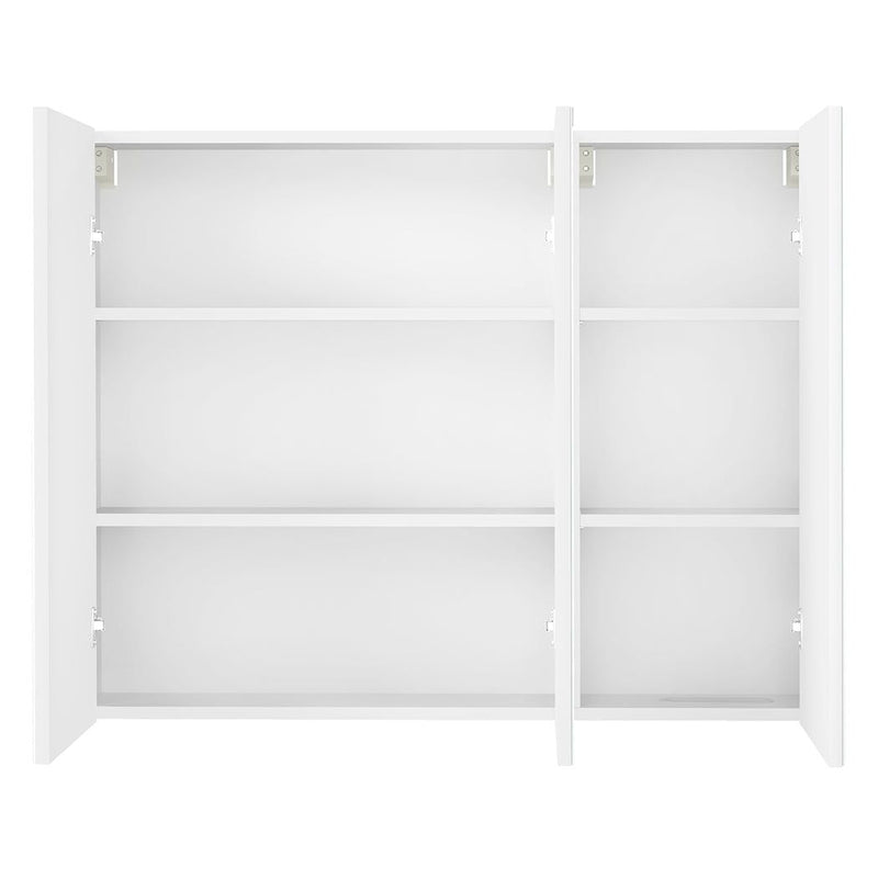 Levede Bathroom Mirror Storage Cabinet Vanity Mirror Makeup Wall Mounted 90x72cm