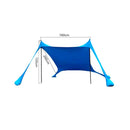 Portable Beach Tent Sun Shelter Windproof Camping Canopy Blue