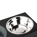 Pawz Elevated Pet Feeder 3 Bowl Food Water Dog Adjustable Height Raised Stand