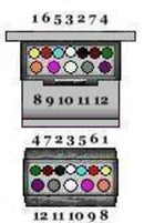 NARVA Trailer Connector 12 Pin Flat Plastic Plug 82171BL