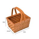 Traderight Group  Picnic Basket Baskets Outdoor Deluxe Willow Gift Storage Person Carry Foldable