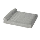 Pawz Pet Dog Bed Memory Foam Orthopedic Waterproof Inner Washable Grey L
