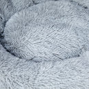 Pawz Pet Bed Cat Dog Donut Nest Calming Kennel Cave Sleeping Light Grey XXXL