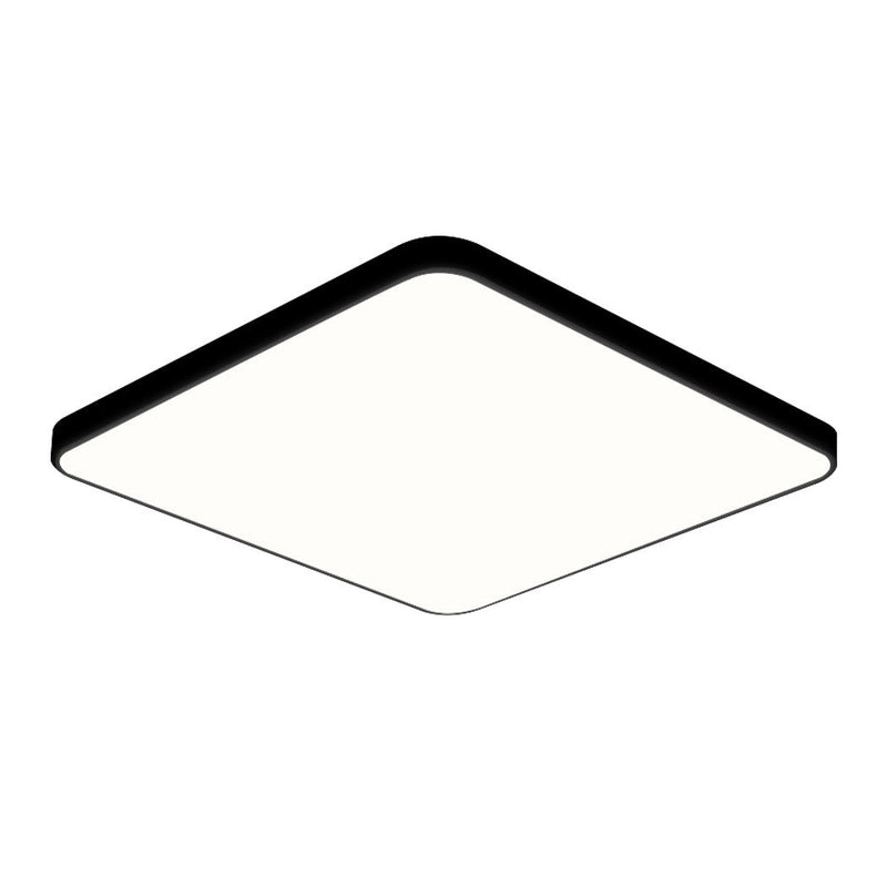 Emitto Ultra-Thin 5cm LED Ceiling Down Light Surface Mount Living Room Black 18W