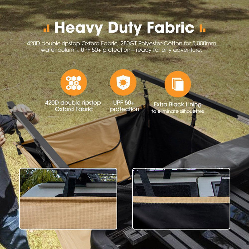 San Hima Camping Shower Tent Awning Fold-Out Brown & Camping Shower Tent Base
