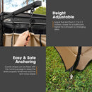 San Hima Camping Shower Tent Awning Fold-Out Brown & Camping Shower Tent Base