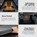 San Hima Kalbarri Lite Gen 2 Rooftop Tent Grey+130W Solar Panel+Ladder & Rack