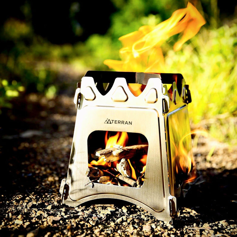 TERRAN Titanium Cooking Bundle (Twig Stove & Pot Set)