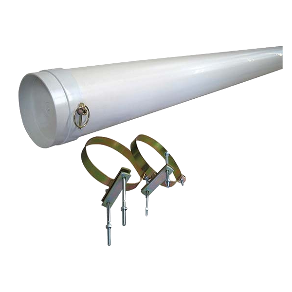 PICK UP ONLY - PVC Pole carrier & pair of brackets 150mmx2000mm
