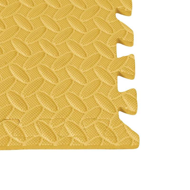 Bopeep EVA Foam Kids Play Mat Floor Kid Crawling Interlocking Home Yellow 60x60