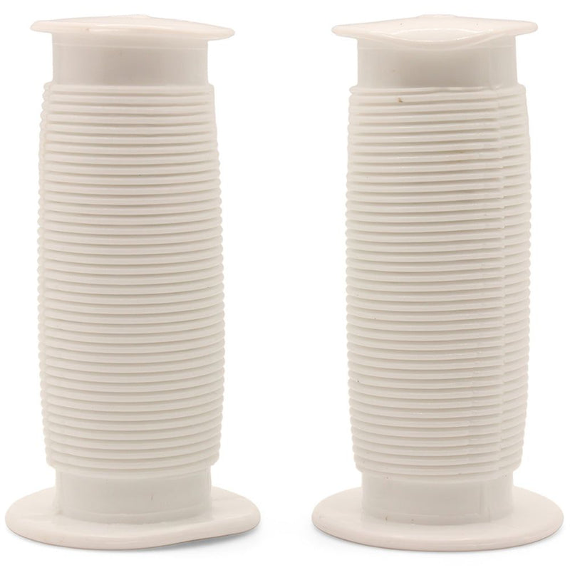 Bikelane 80mm Kids Bike Mushroom Handlebar Grip Pair (White)