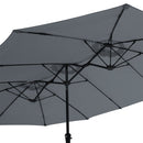 Mountview Patio Umbrella Twin Outdoor Garden Pool Sun Shade Stand Double-Sided