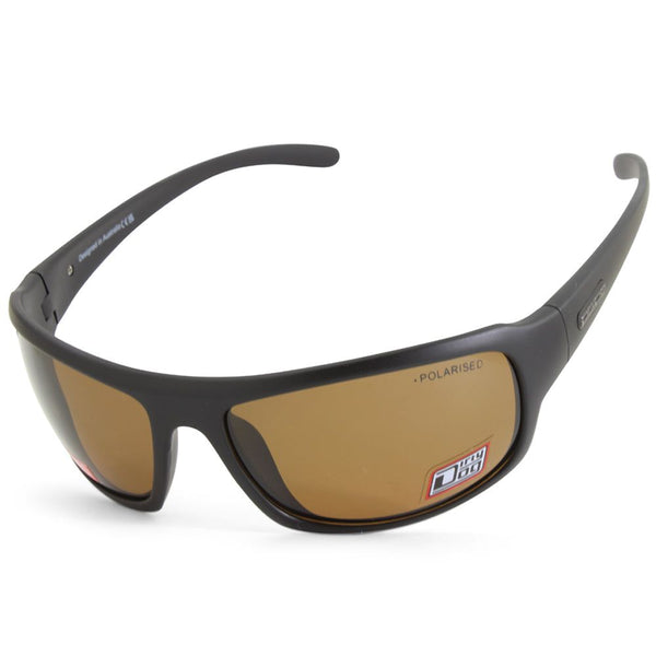 Dirty Dog Big Dog Satin Black/Brown Polarised Men's Sunglasses