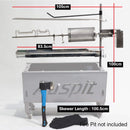 Auspit Gold Portable Spit Rotisserie Package (Firepit Not Included)