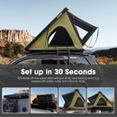 San Hima Kalbarri Lite Rooftop Tent Hardshell Waterproof Camping Olive 4x4 4WD