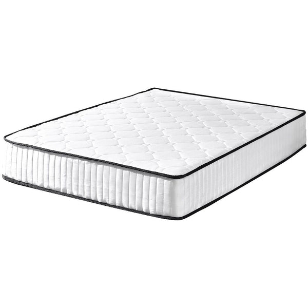 DreamZ Double Spring Mattress Medium Firm 5-Zone Support Breathable Fabric Cover