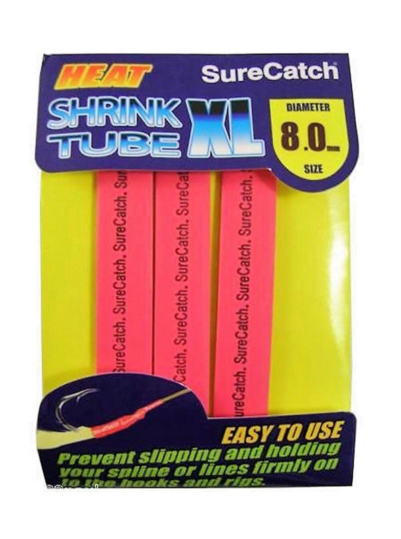 1 Packet of Red SureCatch Fishing Heat Shrink Tube - Wire Cable Sleeve Tubing