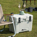25L Portable Camping Ice Box Cold Storage Cooler White