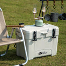 25L Portable Camping Ice Box Cold Storage Cooler White