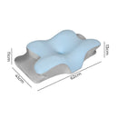 Dreamz Contour Memory Foam Pillow Cervical Neck Shoulder Pain Relief Blue