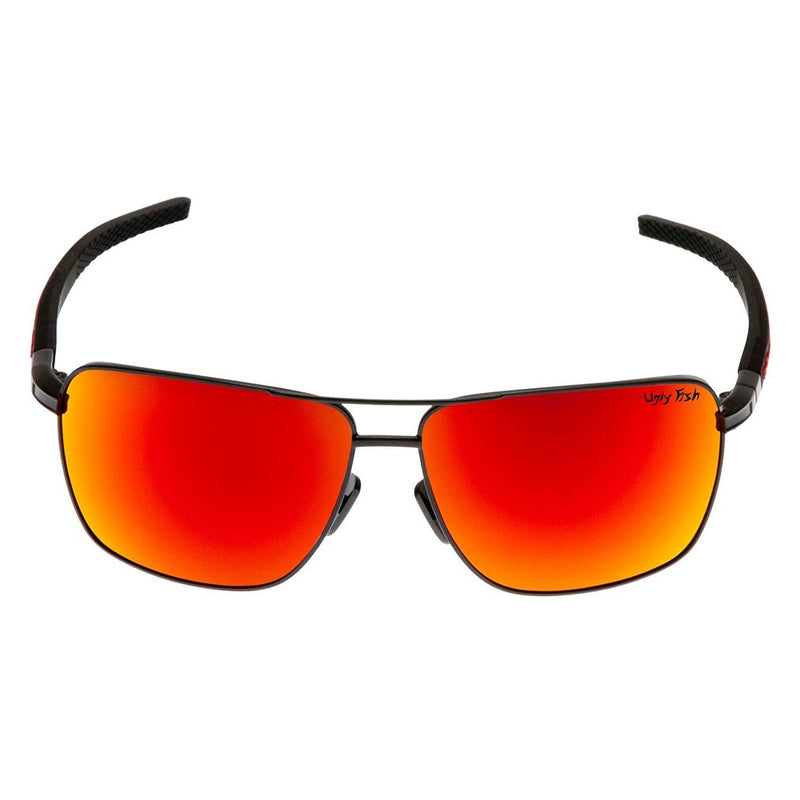Ugly Fish PT24166 Aluminium Black Frame/Red Revo Lens Polarised Sunglasses