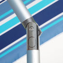 Centra 2.2m Outdoor Beach Umbrella Tilting Patio Tropical Shelter Parasoll Blue