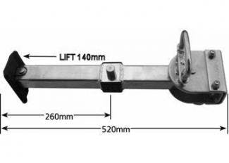 Manutec Quick Release Adjustable LEG Al Foot 520MM - 660MM Deluxe Hammertone Version